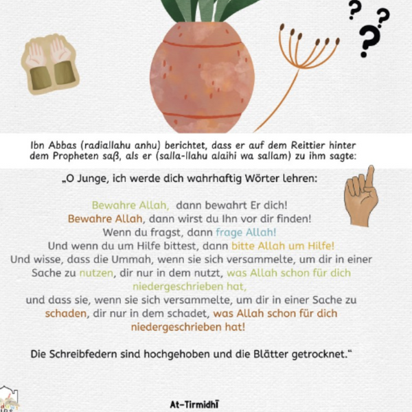 Islamisches Kinderposter mit schöner Nasihah 